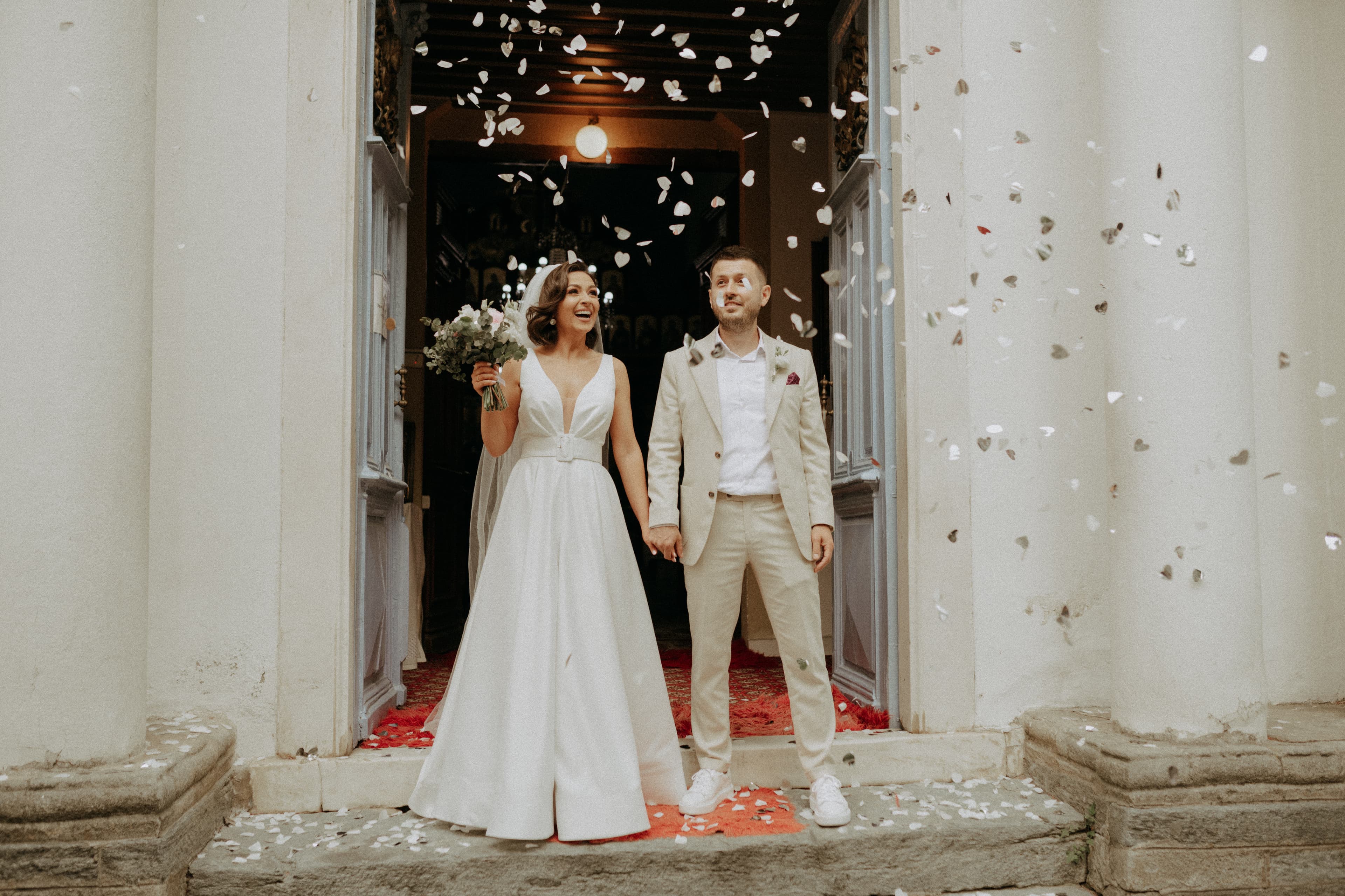 Bride and groom during ceremony