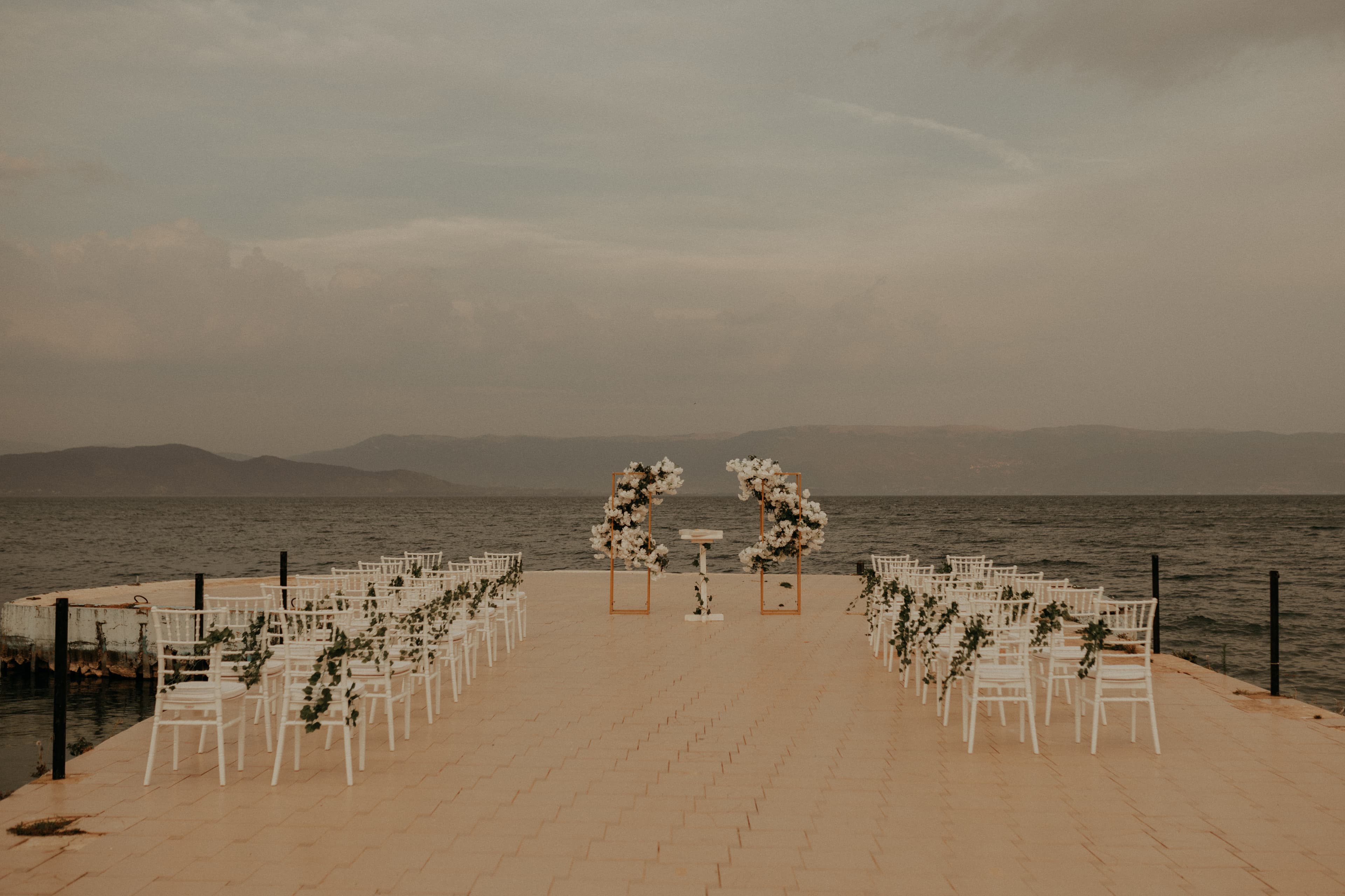 Outdoor venue setup